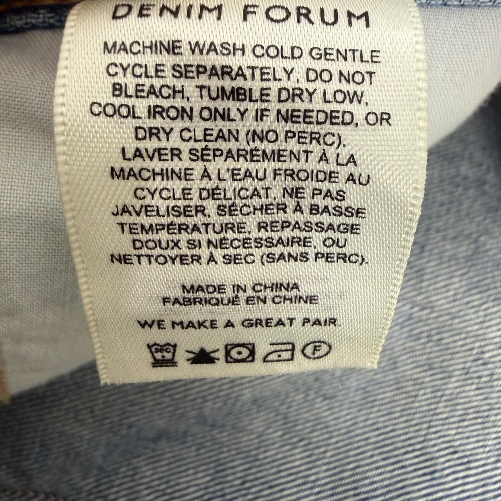 Denim Forum‎ Aritzia Carpenter Lo-Rise Loose Jeans 27 Light Wash Organic Cotton - Picture 8 of 9